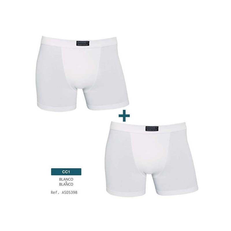 OCEAN 5398 BOXER PACK 2 GOMA VISTA 48 A 60 BLANCO 22,55