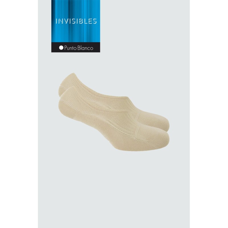 Pack de 2 calcetines invisibles lisos