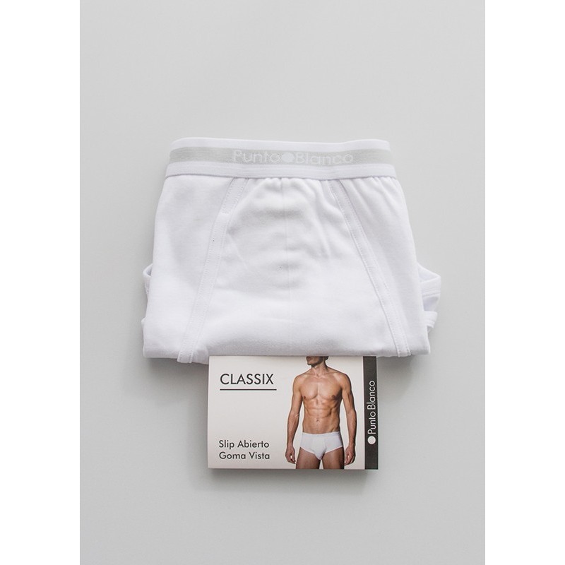 Slip Tallas Grandes Punto Blanco Classix 33189-10 - Ropainterioronline.com