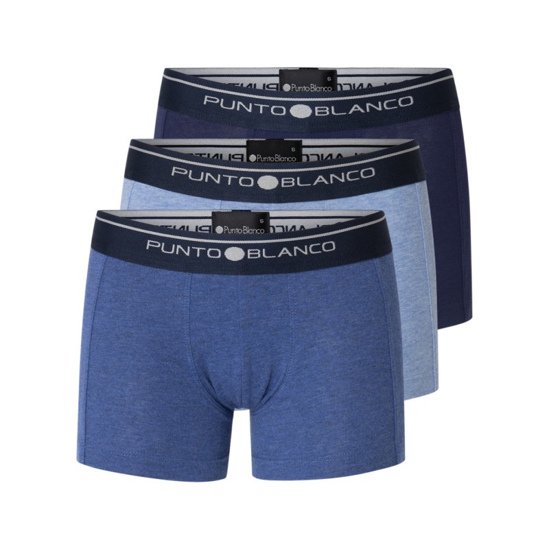 Interior Boxer Punto Blanco Hombre Microfibra Calzoncillos De
