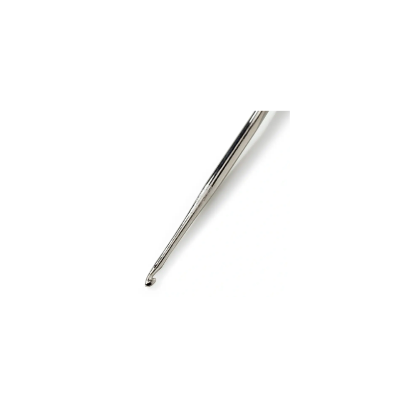 Prym 175 843 Aguja de crochet sin mango, 1,50 mm, color plata