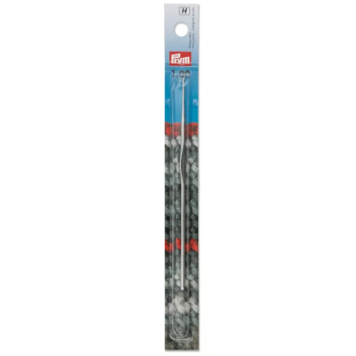 Prym 175847 Aguja de crochet sin mango, 1,00 mm, color plata