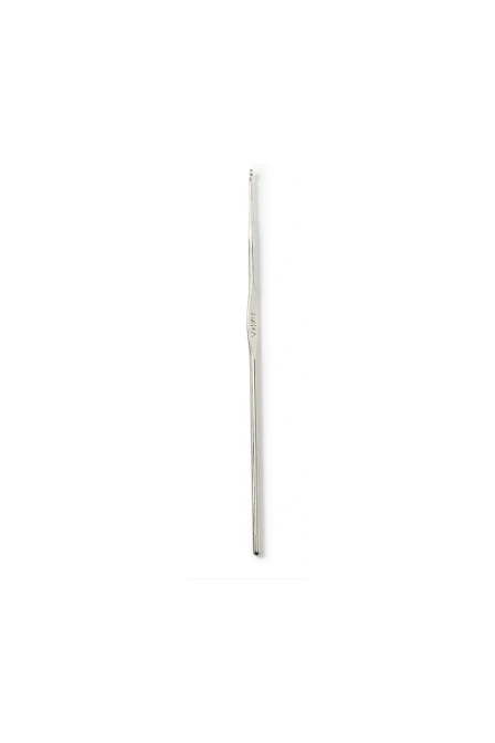 Prym 175 851 Aguja de crochet sin mango, 0,60 mm, color plata
