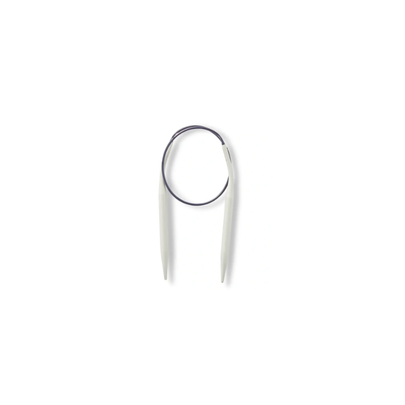 Prym 211305 Agujas circulares de aluminio, 40 cm, 6,00 mm, color gris