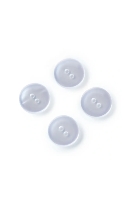 Prym 311270 Botones de bata y pijama, 18 mm, nácar