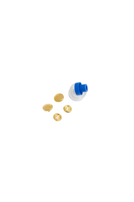 Prym 323214 Botones de tapa, con herramienta, 11 mm, color dorado