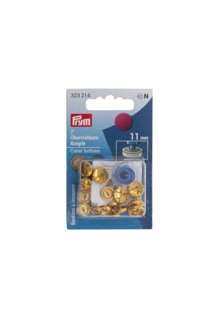 Prym 323214 Botones de tapa, con herramienta, 11 mm, color dorado