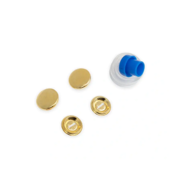 Prym 323 217 Botones de tapa, con herramienta, 23 mm, color dorado