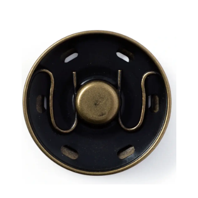 Prym 341261 Cierres a presión, 30 mm, latón antiguo