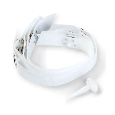 Prym 401 206 Ganchos para colgar toallas y ropa de lino, color blanco