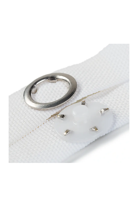 Prym 401 206 Ganchos para colgar toallas y ropa de lino, color blanco