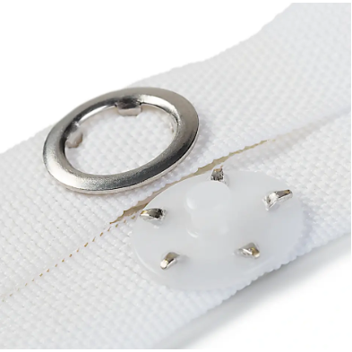 Prym 401 206 Ganchos para colgar toallas y ropa de lino, color blanco