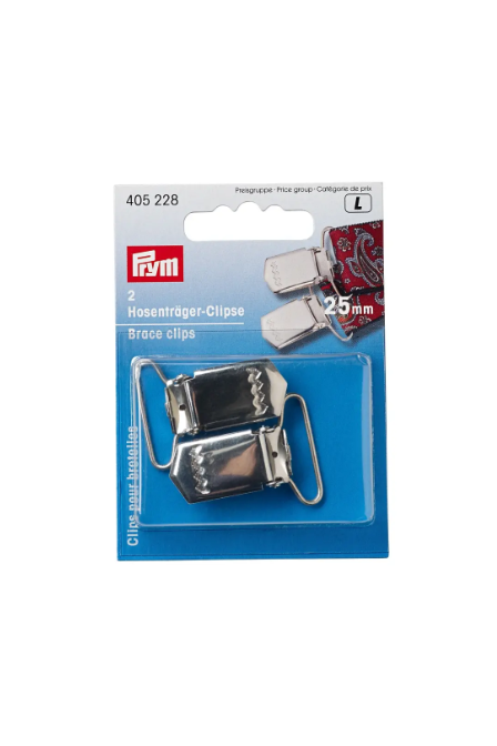Prym 405220 Clips para tirantes, 18 mm, color plata