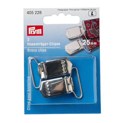 Prym 405220 Clips para tirantes, 18 mm, color plata