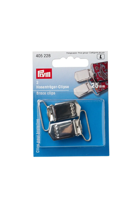 Prym 405224 Clips para tirantes, 30 mm, color plata