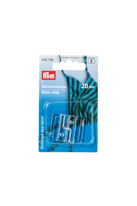 Prym 416152 Pasador para cinturón y bikini, 12 mm, transparente