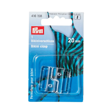 Prym 416152 Pasador para cinturón y bikini, 12 mm, transparente