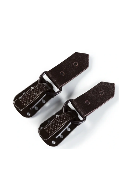 Prym 416502 Clips de piel con ganchos negros