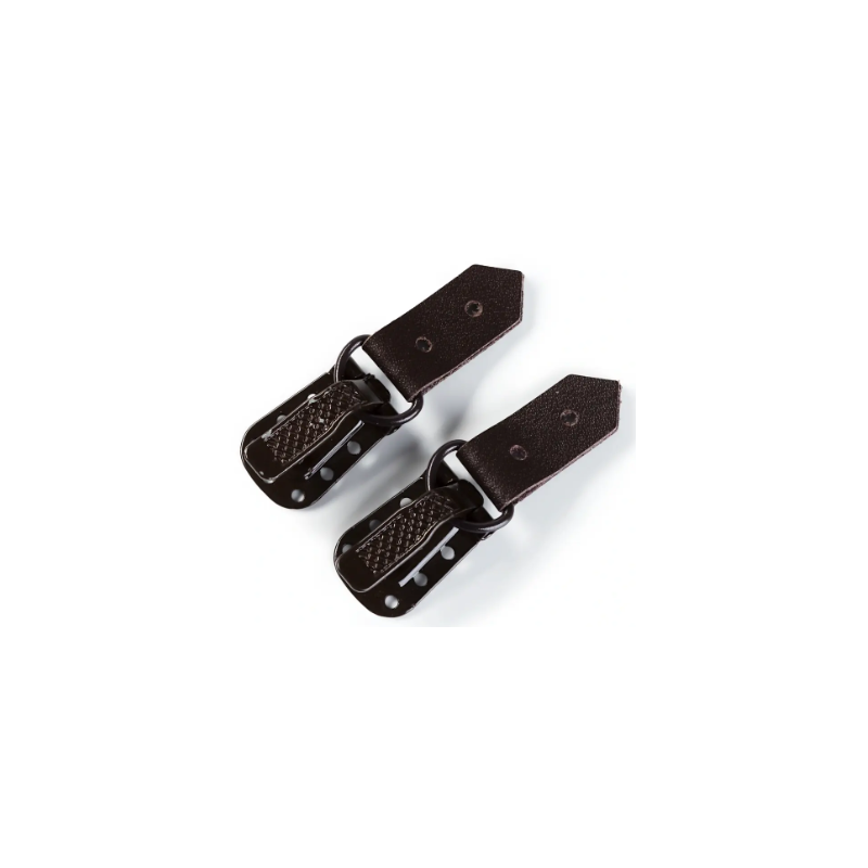 Prym 416502 Clips de piel con ganchos negros