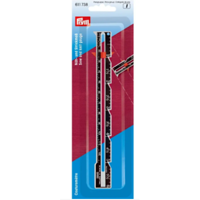 Prym 611738 Cinta métrica para costura y tejido, cm/pulgadas