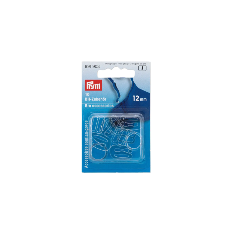 Prym 991903 Accesorio para sujetador, 12 mm, transparente