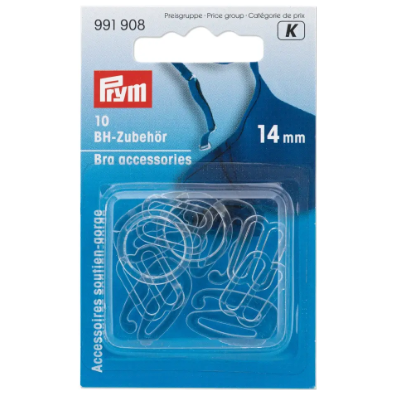 Prym 991908 Accesorios para sujetadores, 14 mm, transparentes