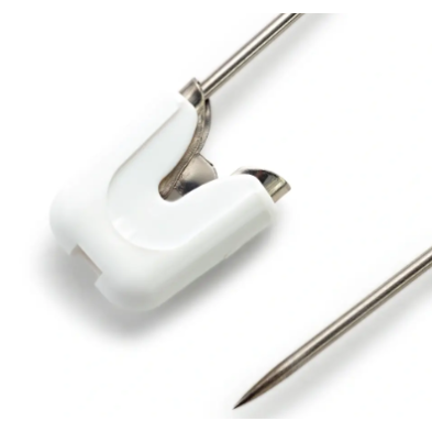 PRYM 086103 IMPERDIBLES DE ACERO INOXIDABLE CON TAPA DE PLÁSTICO PARA BEBÉ