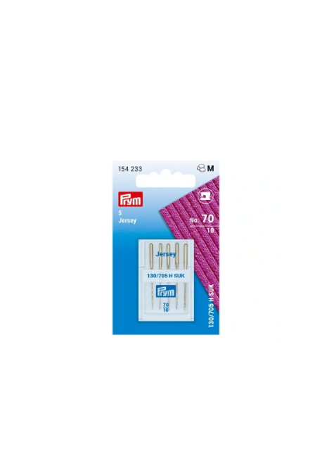 PRYM 154232 Agujas especiales para máquinas de coser con caña plana, "Jersey"