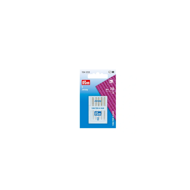 PRYM 154232 Agujas especiales para máquinas de coser con caña plana, "Jersey"
