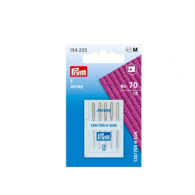 PRYM 154232 Agujas especiales para máquinas de coser con caña plana, "Jersey"