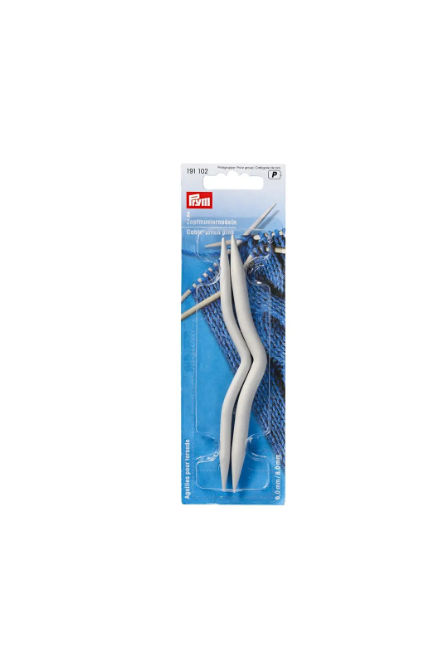 PRYM 191 101AGUJAS PARA PUNTADA DE CABLE, CURVAS