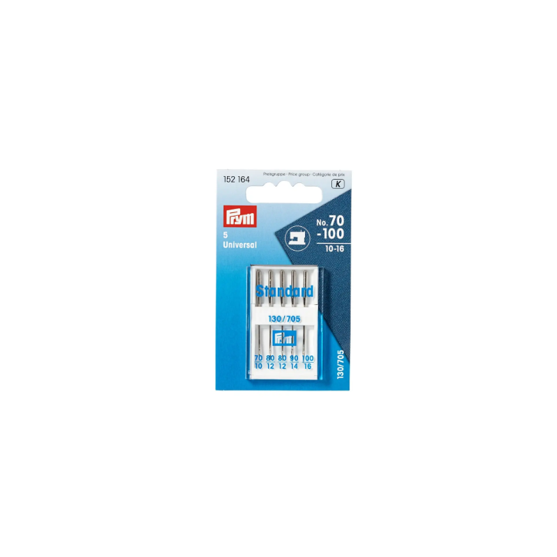 PRYM 152 450 AGUJAS PARA MÁQUINA DE COSER 705H 80-100 CUERO