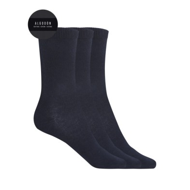 PUNTO BLANCO 70144-10 PACK DE 3 CALCETINES CORTOS LISO ALGODÓN TALLA 4/6