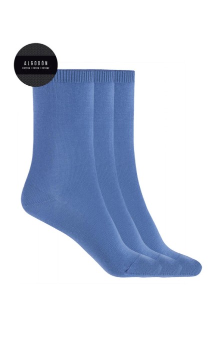 PUNTO BLANCO 70144-10 PACK DE 3 CALCETINES CORTOS LISO ALGODÓN TALLA 4/6