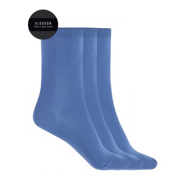 PUNTO BLANCO 70144-10 PACK DE 3 CALCETINES CORTOS LISO ALGODÓN TALLA 4/6