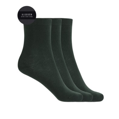 PUNTO BLANCO 70144-10 PACK DE 3 CALCETINES CORTOS LISO ALGODÓN TALLA 4/6