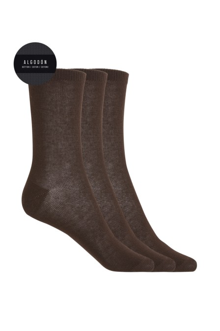 PUNTO BLANCO 70144-10 PACK DE 3 CALCETINES CORTOS LISO ALGODÓN TALLA 4/6