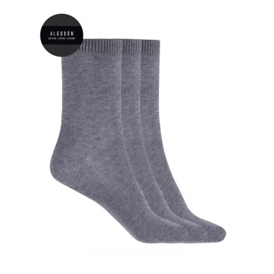 PUNTO BLANCO 70144-10 PACK DE 3 CALCETINES CORTOS LISO ALGODÓN TALLA 4/6