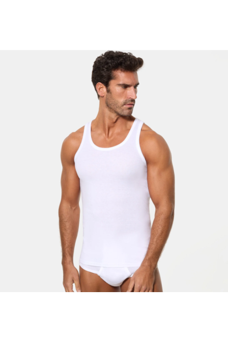 ABANDERADO 980 CAMISETA INTERIOR DE TIRANTES HOMBRE 50% ALGODÓN 50% POLIÉSTER
