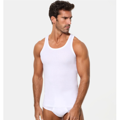 ABANDERADO 980 CAMISETA INTERIOR DE TIRANTES HOMBRE 50% ALGODÓN 50% POLIÉSTER