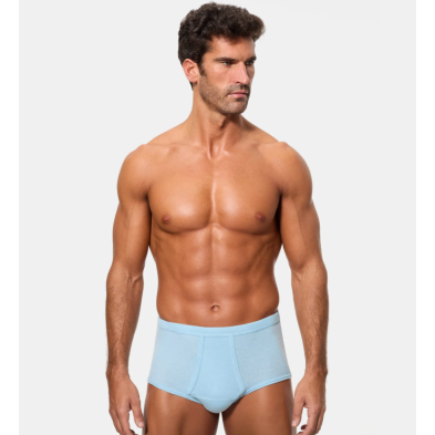 ABANDERADO 985 CALZONCILLO BRASLIP ABIERTO ALGODÓN 50% Y POLIÉSTER 50%