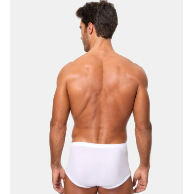 ABANDERADO 985 CALZONCILLO BRASLIP ABIERTO ALGODÓN 50% Y POLIÉSTER 50%