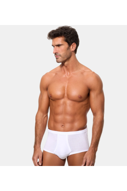 ABANDERADO 985 CALZONCILLO BRASLIP ABIERTO ALGODÓN 50% Y POLIÉSTER 50%
