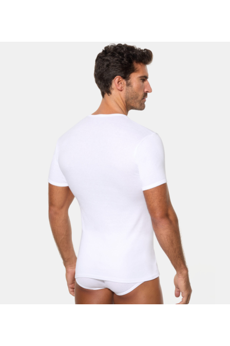 ABANDERADO 306 CAMISETA DE MANGA CORTA CUELLO REDONDO DE ALGODÓN CANALÉ