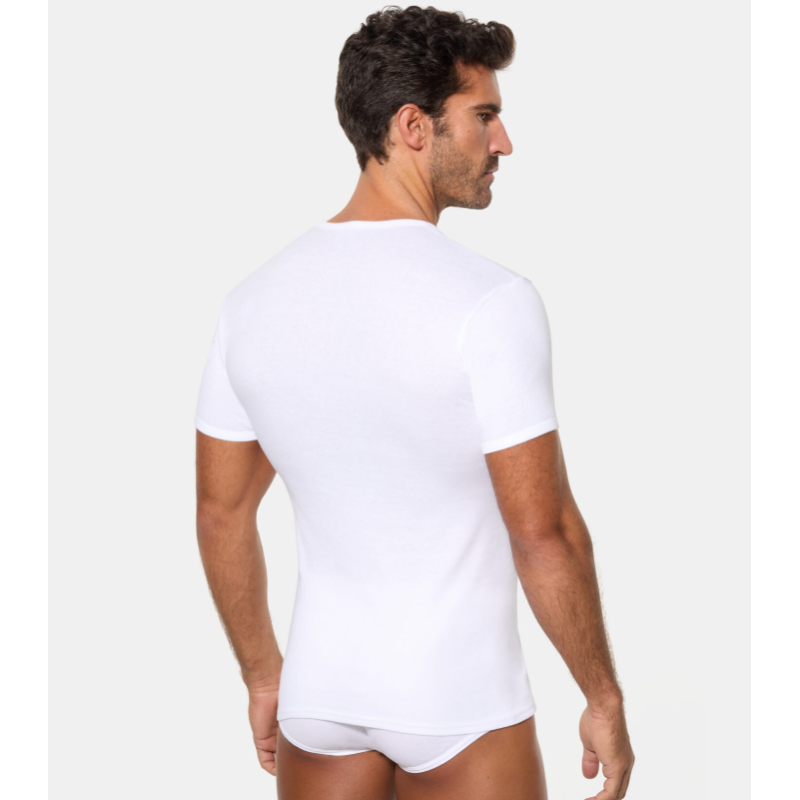 ABANDERADO 306 CAMISETA DE MANGA CORTA CUELLO REDONDO DE ALGODÓN CANALÉ