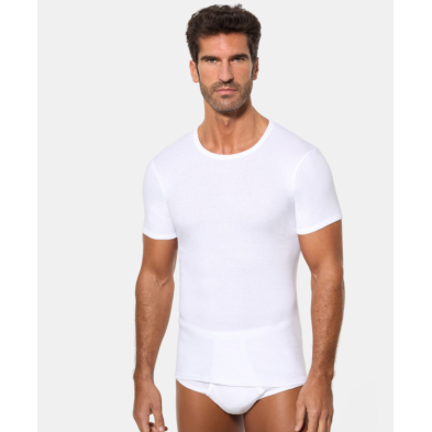 ABANDERADO 306 CAMISETA DE MANGA CORTA CUELLO REDONDO DE ALGODÓN CANALÉ
