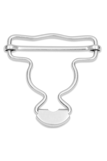 PRYM 416 435 Hebillas para pantalones peto, 40mm, plateado