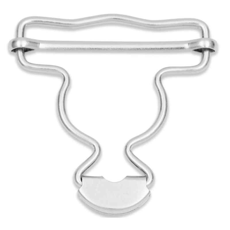 PRYM 416 435 Hebillas para pantalones peto, 40mm, plateado