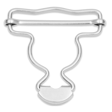 PRYM 416 435 Hebillas para pantalones peto, 40mm, plateado