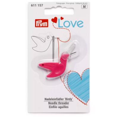 PRYM 611 157 Enhebrador Birdy Prym Love, fucsia